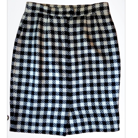 Vintage Houndstooth Pencil Skirt - Picture 3 of 5
